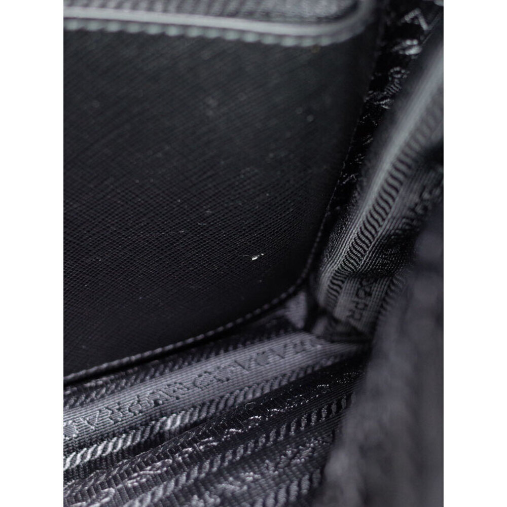 Prada ReNylon Saffiano Leather shoulder Messenger Crossbody bag Black - Picture 4 of 5